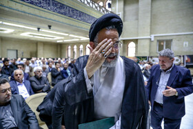 سید محمود علوی در مراسم یادبود حسین طیب‌نیا