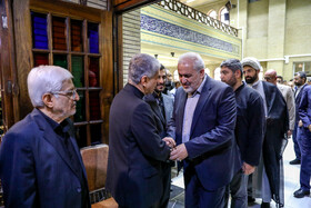 عباس علی‌آبادی،‌وزیر نیرو در مراسم یادبود حسین طیب‌نیا