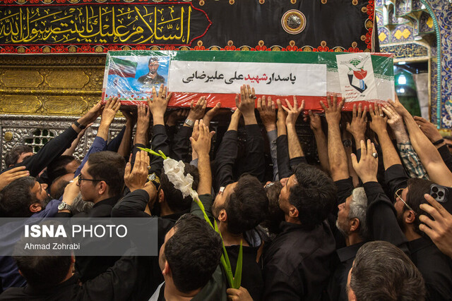 مراسم تشییع پیکر دو شهید تجاوز رژیم صهیونیستی در قم برگزار شد