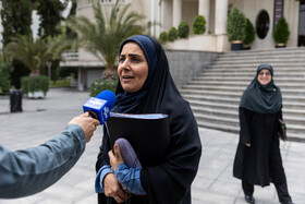 فرزانه صادق، وزیر راه و فاطمه مهاجرانی، سخنگوی دولت در حاشیه جلسه هیات دولت - ۲۵ تیر