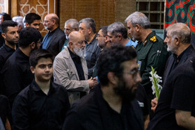 مهدی چمران، رئیس شورای شهر تهران در مراسم بزرگداشت شهیدان ربانی و محرابی