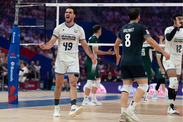 پیروزی تیم والیبال ایران در بازی دوستانه با آلمان پیروزی تیم والیبال ایران در بازی دوستانه با آلمان