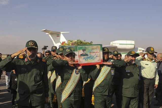 پیکر سردار شهید «غیب‌پرور» به شیراز منتقل شد