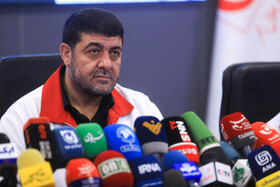 نشست خبری پیرحسین کولیوند، رییس جمعیت هلال احمر