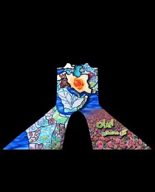 «گل‌ها و نمادهای ملی جهان» بر پیکره‌ برج آزادی + تصاویر