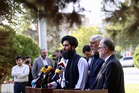 نشست خبری رئیس نمایندگی وزارت امور خارجه حکومت افغانستان در هرات و رئیس نمایندگی وزارت امور خارجه در شمال شرق کشور