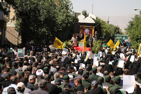 شیراز در آغوش اندوه/ وداع باشکوه مردم با سردار جهادگر میدان‌ها