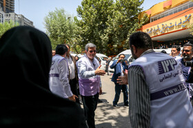 سید جواد حسینی رییس سازمان بهزیستی کشور در مراسم رژه خودرویی اورژانس اجتماعی