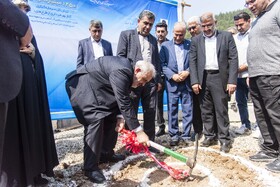 کلنگ آغاز عملیات اجرایی طرح آبرسانی به شهرستان میاندورود با حضور عباس علی‌آبادی، وزیر نیرو در ساری