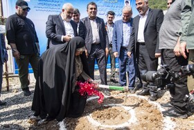 کلنگ آغاز عملیات اجرایی طرح آبرسانی به شهرستان میاندورود با حضور عباس علی‌آبادی، وزیر نیرو در ساری