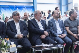 افتتاح نخستین واحد گازی نیروگاه نکا با ظرفیت ۱۸۳ مگاوات با حضور عباس علی‌آبادی، وزیر نیرو - نیروگاه شهید سلیمی نکا
