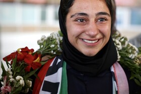 استقبال از تیم ملی فوتبال بانوان ایران - مشهد