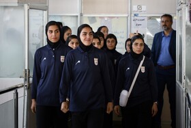 استقبال از تیم ملی فوتبال بانوان ایران - مشهد