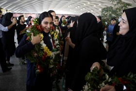 استقبال از تیم ملی فوتبال بانوان ایران - مشهد