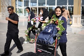 استقبال از تیم ملی فوتبال بانوان ایران - مشهد