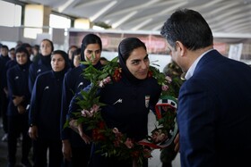 استقبال از تیم ملی فوتبال بانوان ایران - مشهد