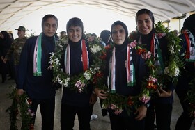 استقبال از تیم ملی فوتبال بانوان ایران - مشهد