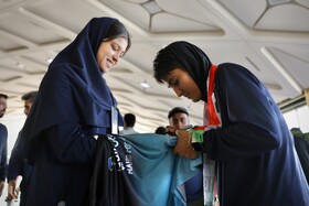 استقبال از تیم ملی فوتبال بانوان ایران - مشهد