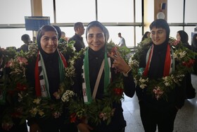 استقبال از تیم ملی فوتبال بانوان ایران - مشهد