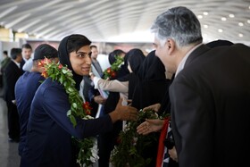استقبال از تیم ملی فوتبال بانوان ایران - مشهد