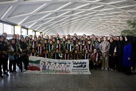 استقبال از تیم ملی فوتبال بانوان ایران - مشهد