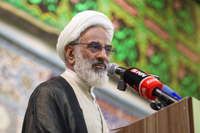 سخنرانی آیت الله عبدالله حاجی صادقی، نماینده ولی فقیه در سپاه در یادواره شهدای گیلانی حملات رژیم صهیونیستی
