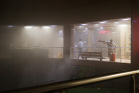 آتش سوزی مهیب در منطقه آزادانزلی