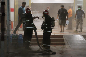 آتش سوزی مهیب در منطقه آزادانزلی