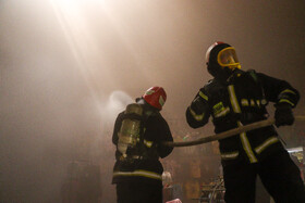 آتش سوزی مهیب در منطقه آزادانزلی