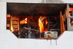 آتش سوزی مهیب در منطقه آزادانزلی