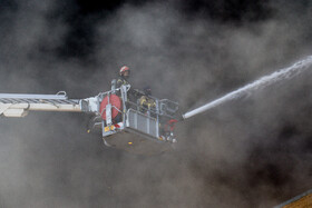 آتش سوزی مهیب در منطقه آزادانزلی