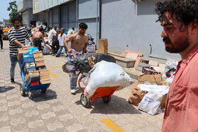 آتش سوزی مهیب در منطقه آزادانزلی