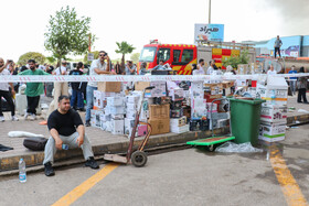 آتش سوزی مهیب در منطقه آزادانزلی