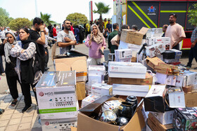 آتش سوزی مهیب در منطقه آزادانزلی