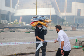 آتش سوزی مهیب در منطقه آزادانزلی