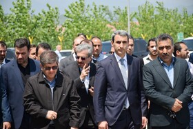 بازدید مدیران عامل راه‌آهن ایران و جمهوری آذربایجان از بارانداز ریلی آستارا - آستارا