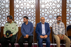 سید محمد حسینی معاون پارلمانی، دولت سیزدهم در مراسم چهلمین روز شهادت سردارسپهبد باقری