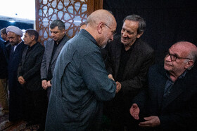  محمد باقر قالیباف، رئیس مجلس در مراسم چهلمین روز شهادت سردار باقری