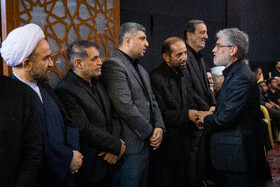 حسین سیمایی صراف، وزیر علوم در مراسم چهلمین روز شهادت سردارسپهبد باقری