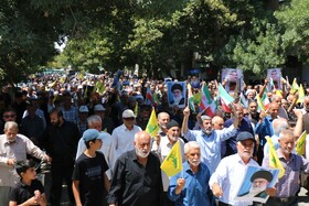 راهپیمایی جمعه ی خشم و نصر در همدان