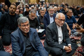 سید حسین مرعشی، دبیر کل حزب کارگزاران سازندگی در مراسم یادبود احمد توکلی - تهران