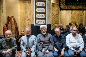 حسین طائب، مشاور فرمانده کل سپاه پاسداران در مراسم یادبود احمد توکلی - تهران