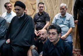 فرزاد حسنی در مراسم یادبود احمد توکلی - تهران