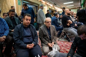 عباس عبدی در مراسم یادبود احمد توکلی - تهران