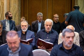 مهدی هاشمی در مراسم یادبود احمد توکلی - تهران