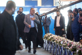 علیرضا زاکانی، شهردار تهران در مراسم رونمایی از تاکسی برخط شهرزاد