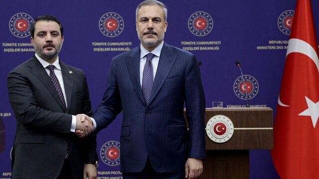 فیدان و الشیبانی در آنکارا، ۱۵ ژانویه ۲۰۲۵ فیدان و الشیبانی برای بررسی مسایل امنیتی به عراق میروند