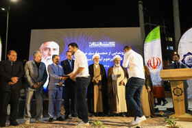 تقدیر و قدردانی در حاشیه آیین رونمایی از مجسمه سیدصدق وصفا-کرمان