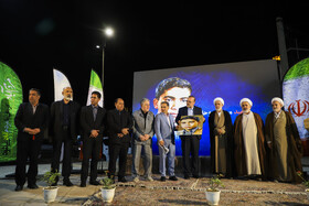 تقدیر و قدردانی در حاشیه آیین رونمایی از مجسمه سیدصدق وصفا-کرمان