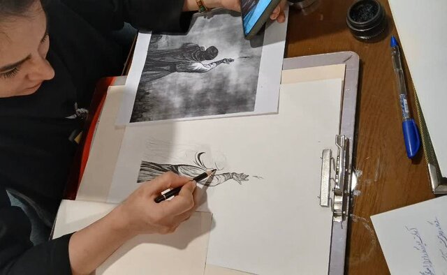 هنرمندان در برج آزادی «ایرانِ حسین» را روایت کردند + عکس